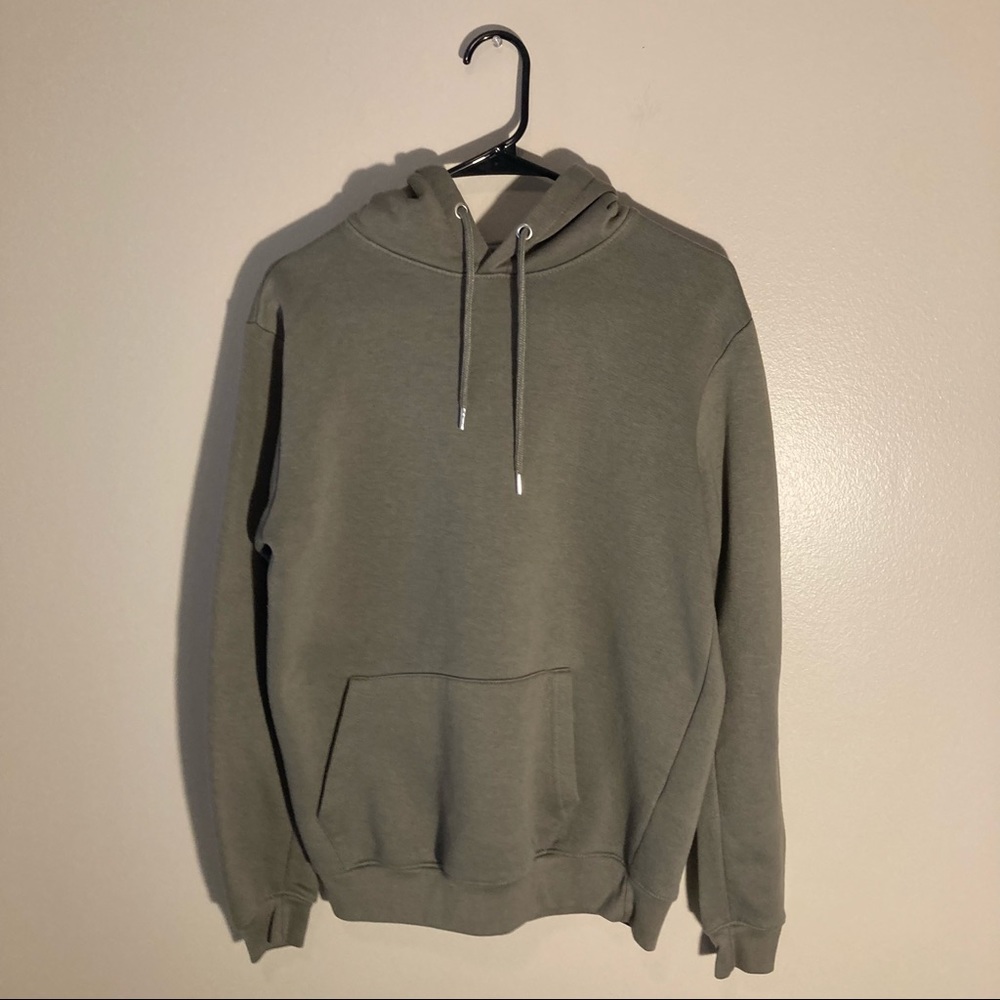 Boohoo Man Olive Green Hoodie